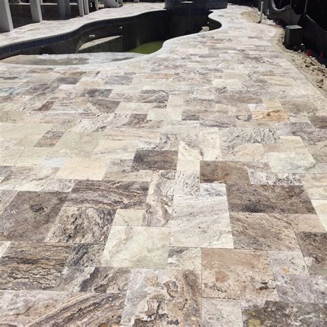 TRAVERTINE PAVERS INSTALLATION, Marble and Travertine