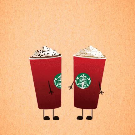 Cheers Mate GIF - Starbucks Starbucks Cheer Cheers - Discover & Share GIFs