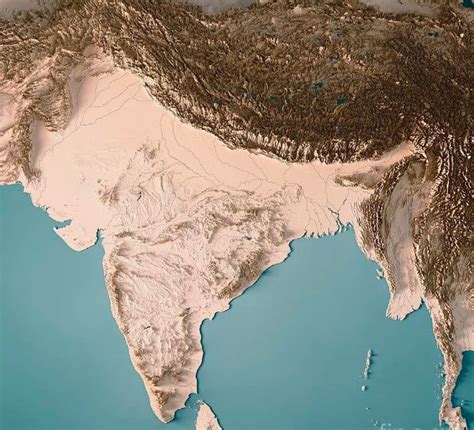 Topography of India : MapPorn | Geography map, Ancient maps, Ancient ...