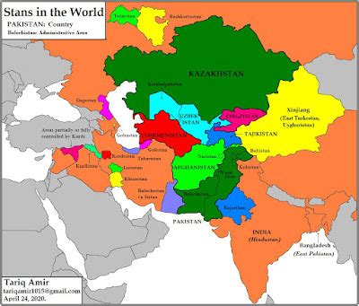 Pakistan Geotagging: 126 - All the -stans in the World