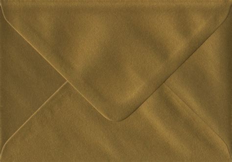 114mm x 162mm C6 (A6) Metallic Gold Coloured Envelopes | Gold Envelope | Gummed Flap | Metallic ...