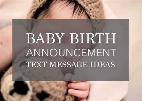 The Best Baby Birth Announcement Text Messages for Parents