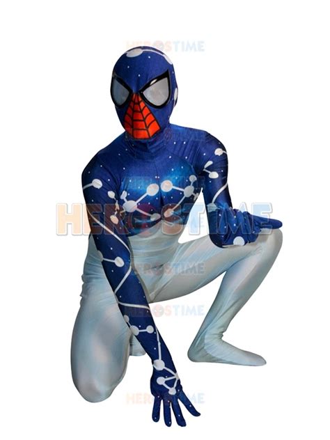 Newest Cosmic Spider Man V2 Costume Spandex Lycra Halloween Cosplay Spiderman Costume Fullbody ...