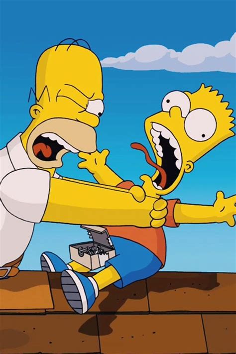 The Simpsons Movie. Hahahah Homer strangling Bart! | Wallpaper de ...