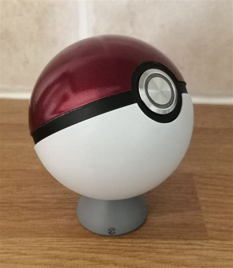 Realistic Pokeball with light-up button cosplay with hinge. | Etsy