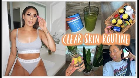 MY CLEAR SKIN ROUTINE // WHAT I DO FOR CLEAR SKIN - YouTube