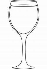 Dibujo de Copa Vino Para Colorear  Dibujos Imprimir sketch template