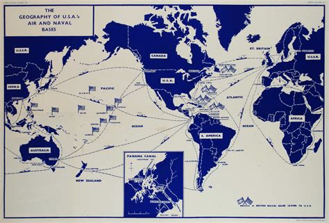 The Geography Of USA’s Air And Naval Bases Map