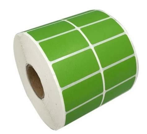 Green Paper Plain Barcode Label, For Commercial, Size: 50X25MM(W*H) at Rs 220/roll in New Delhi