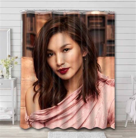 Gemma Chan Bathroom Shower Curtain Waterproof Polyester