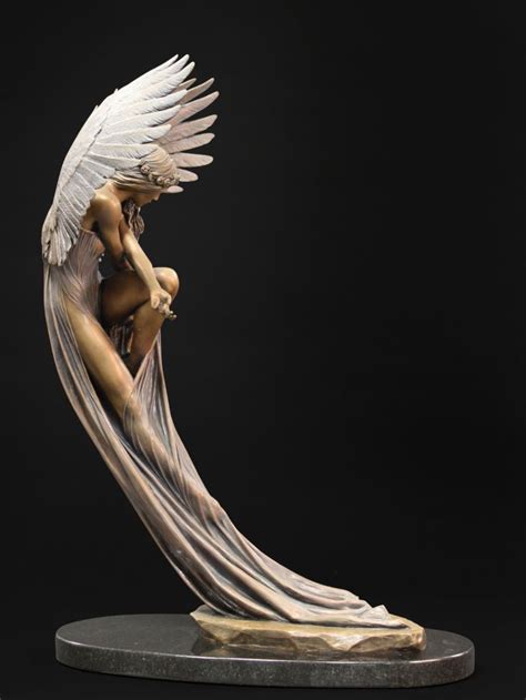 The Angel, 27" x 17" x 18". Bronze by Benjamin Victor. Available in limited edition. Email ...