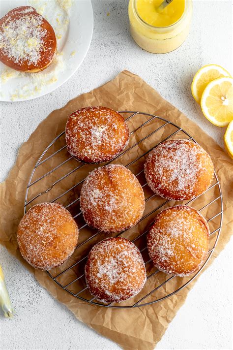 Lemon Filled Donuts - Parsley and Icing