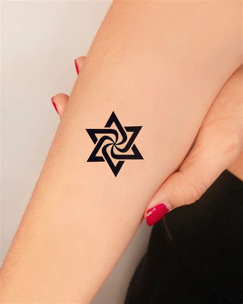 Star of David Tattoo Temporary Tattoo Symbols Tattoo Tattoo - Etsy