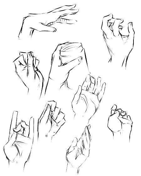 Hand gestures 4 | Sketches, Hand sketch, Drawing anime hands