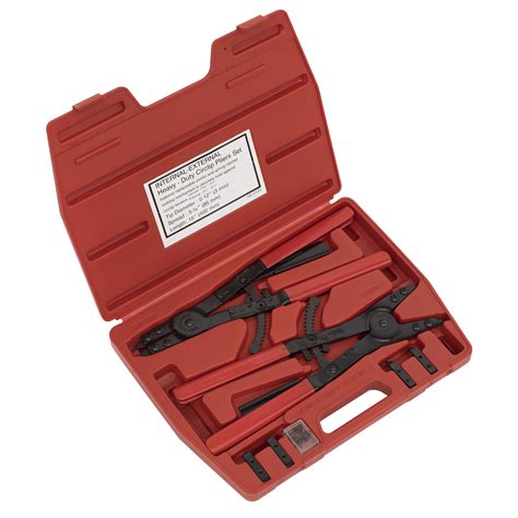 Circlip Pliers Set Internal/External 400mm Heavy-Duty - Huttie