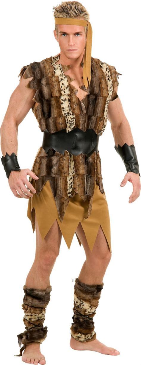 Adult Cool Caveman Costume - Party City | Caveman costume, Mens ...