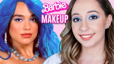 I Tried Dua Lipa's Barbie Makeup - YouTube