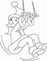 An acrobat coloring Page  Download Free For sketch template