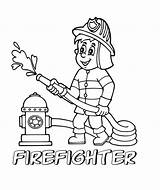 Firefighter Coloring Pages  Free Printable For Kids sketch template