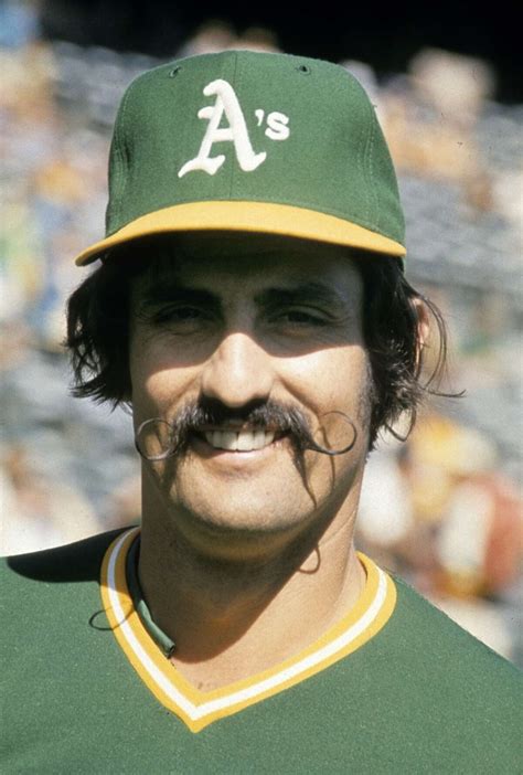 Rollie Fingers' mustache, then and now