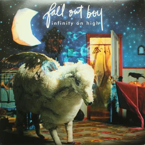 Fall Out Boy – Infinity On High (2014, Blue With White Splatter, Vinyl ...