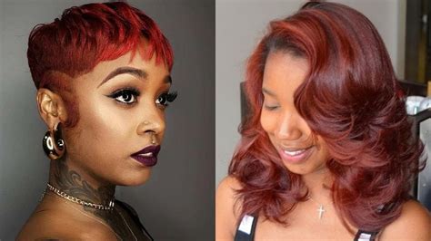 Red Hair Color Ideas for Black Women - YouTube