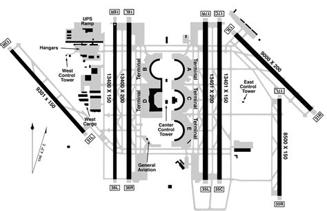 DFW terminal b map - DFW airport terminal b map (Texas - USA)