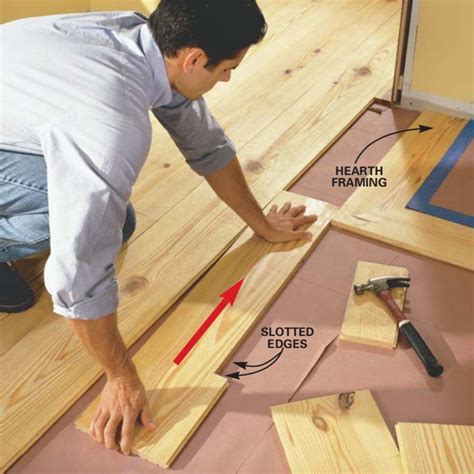 How to Install Pine Floors | Family Handyman | The Family Handyman Diy Hardwood Floors, Pine ...