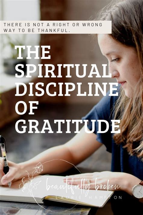 The Spiritual Discipline of Gratitude