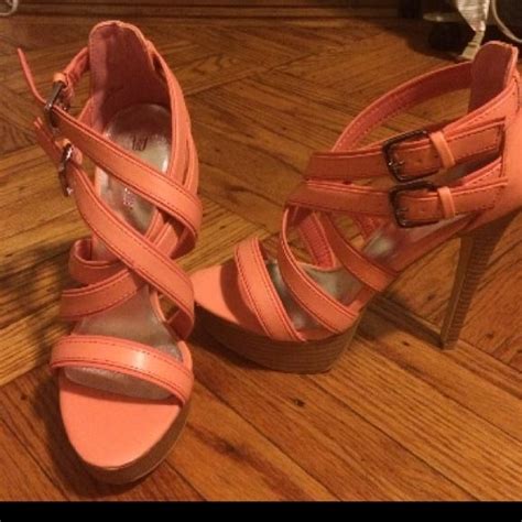 Coral heels with strap detail | Coral heels, Strap heels, Justfab shoes ...