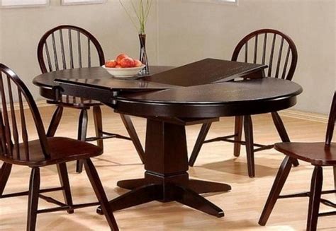 Round Dining Table With Butterfly Leaf - Ideas on Foter