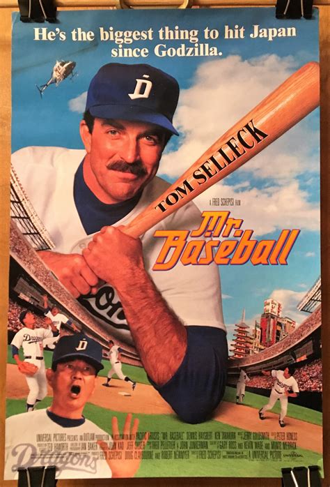 Mini Movie Poster Mr. Baseball With Tom Selleck - Etsy