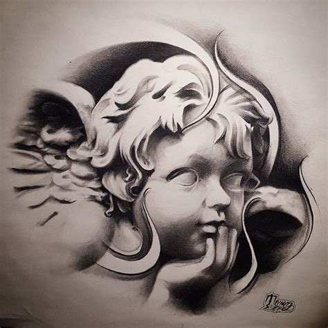 Tattoo on Pinterest | Artist pencils Angels tattoo and Cupid tattoo ...