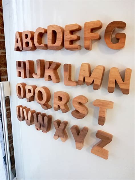 Wooden alphabet magnets english alphabet wooden letters alphabet set montessori materials – Artofit