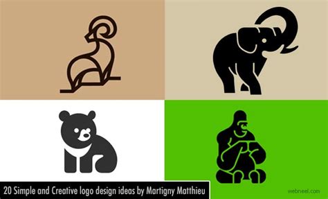 20 Simple and Creative Animal logo design ideas by Martigny Matthieu