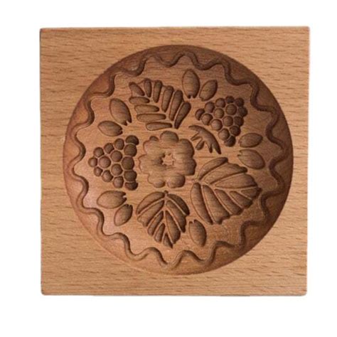 Cookie Mold Shortbread Molds Wooden Biscuit Cutter Cookie Mold Cutter ...