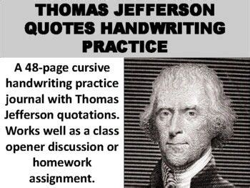 Thomas Jefferson Quotes Handwriting Practice