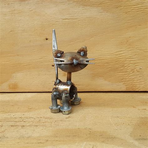 Scrap Metal Cat Sculpture Kitty Sculpture Scrap Kitty | Etsy | Scrap metal, Scrap metal art, Metal