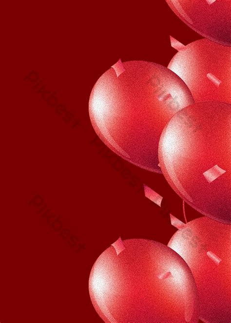 Celebration Balloons Red Background | PSD Backgrounds Free Download ...