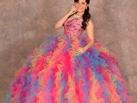 14 Best Rainbow Quinceanera Dresses,Rainbow Formal Dresses,Sweet15th Dresses,Multi-color Ball ...