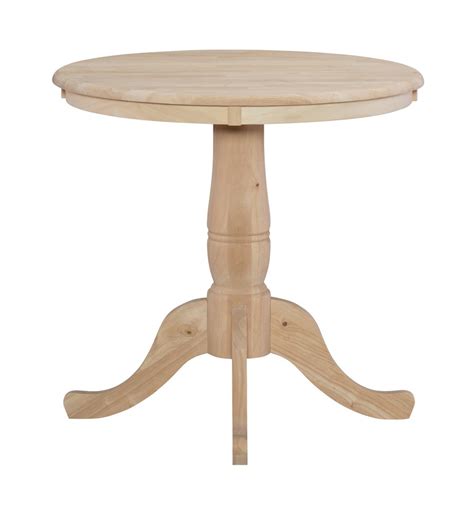 30" Round Table Top w/ 30" H Traditional Pedestal | John Thomas Furniture