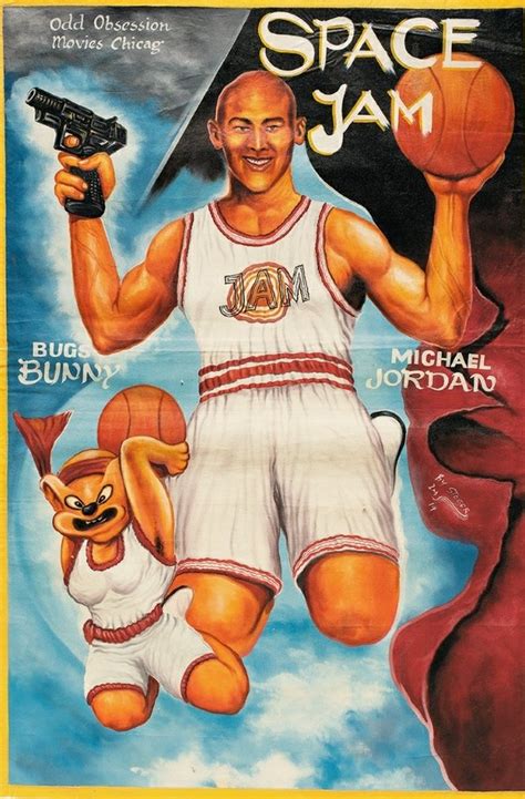 A hand-painted African poster for Space Jam : r/YMS