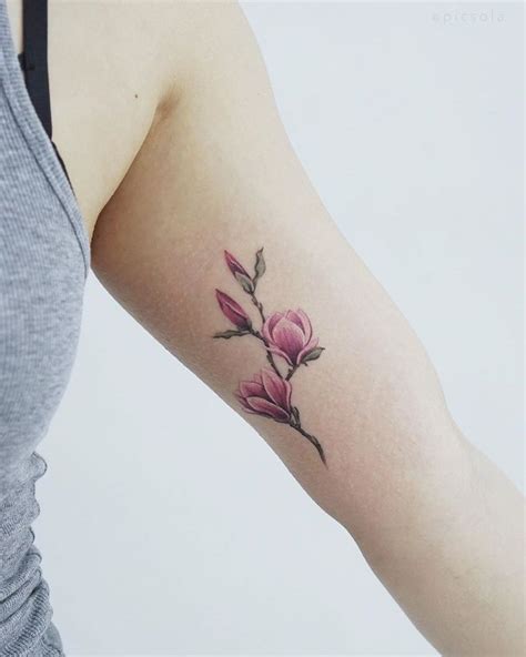 Ola | tattoo artist on Instagram: “Magnolia branch for Carol, thank you! #magnolia # ...