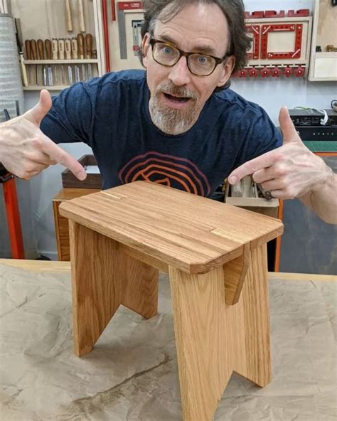 Radek's Woodworking Workshop on Instagram: “All parts of the stool are shaped and ready for ...