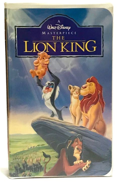 The Lion King VHS 1995 Walt Disney Masterpiece Video tape #Disney | Lion king, Lion king dvd ...