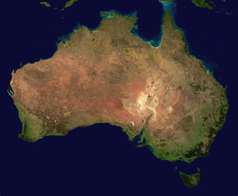 Large detailed satellite map of Australia. Australia large detailed satellite map | Vidiani.com ...