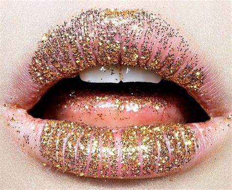 Glitter lips image by SWEET PRINCESS LUXURY on SPARKLE | Gold lips, Lip art