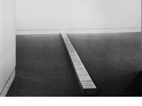 Carl Andre LEVER 1966 137 firebricks 11,4 x 22,5 x 883,9 cm (sculpture) 11,4 x 22,5 x 6,4 (for ...