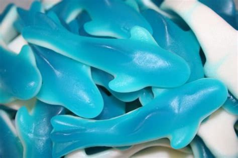 Blue moon, blue sharks, blue dolphins | Gummy candy, Shark recipes, Gummies