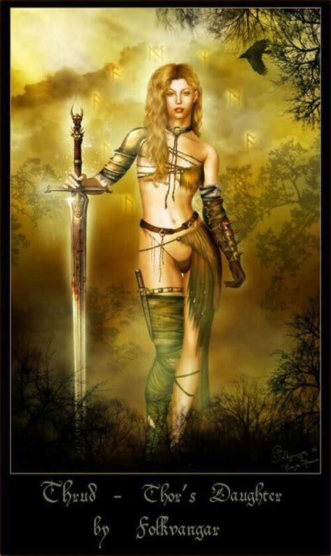 Thrud - Thor's Daughter ... | Norse goddess, Norse mythology, Pagan gods